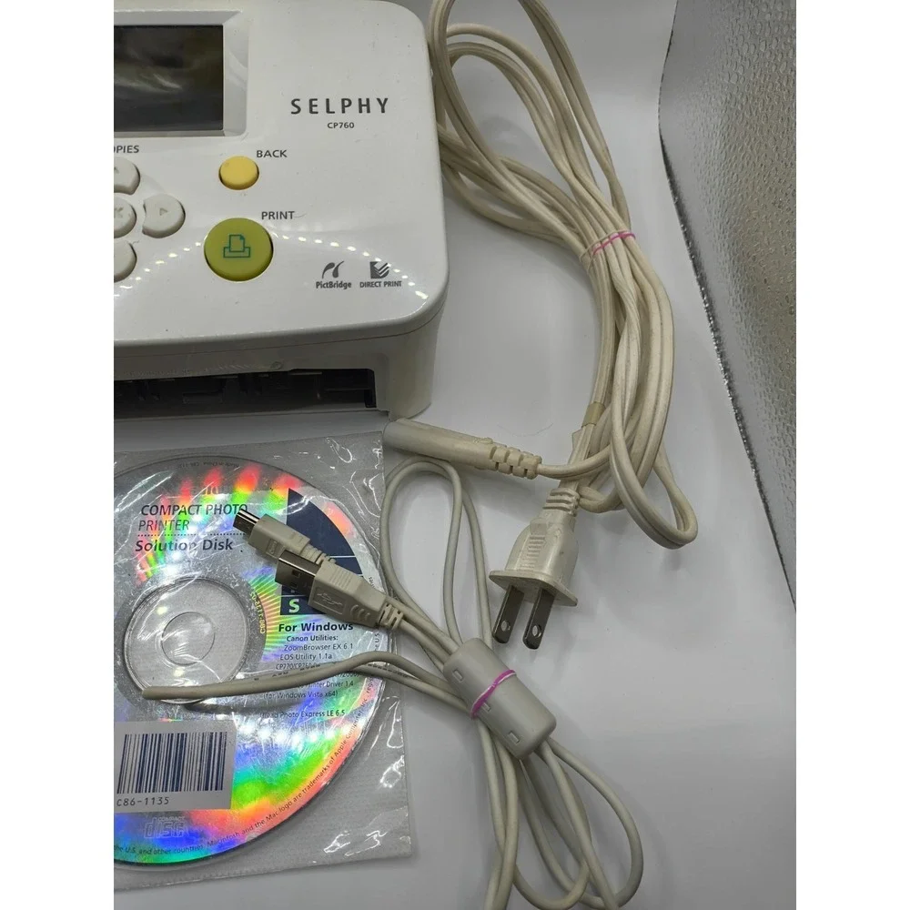 Canon Selphy CP760 Compact Photo Printer –NIB–4x6 Photo Prints- BOX DAMAGE WORKS